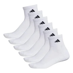 adidas Mens 6 Pair Quarter Ankle Socks