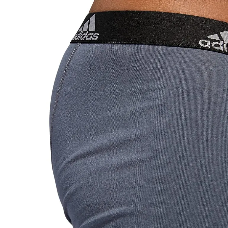 adidas Performance Cotton Mens 3 Pack Multi-Pack Comfort Waistband Stretch Fabric Trunks 5152382a