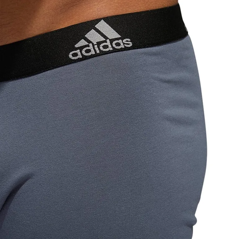 adidas Performance Cotton Mens 3 Pack Multi-Pack Comfort Waistband Stretch Fabric Trunks 5152382a
