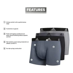 adidas Performance Mens 3 Pack Trunks 5152388a