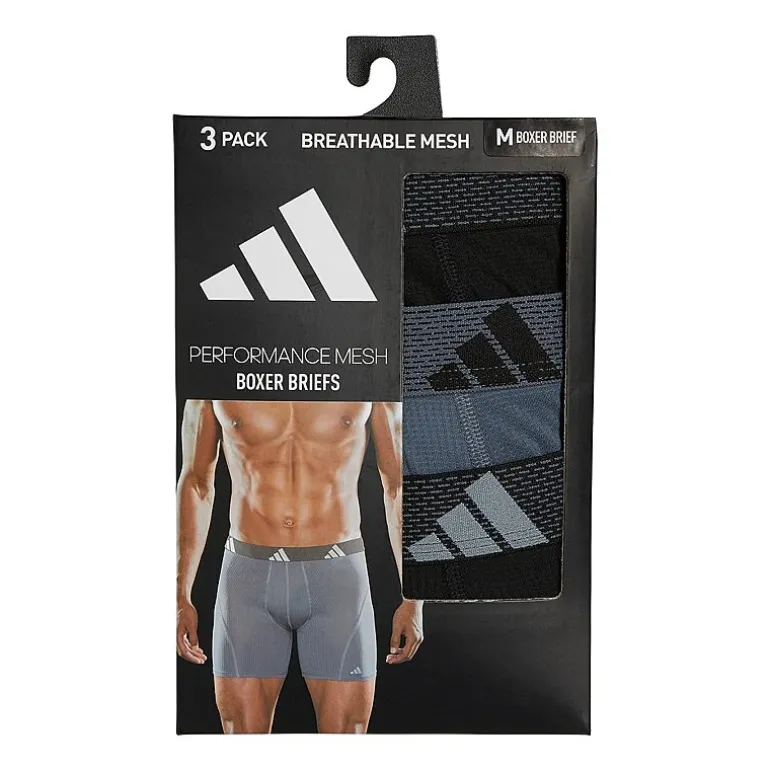 adidas Performance Mesh Mens 3 Pack Boxer Briefs 5157977a