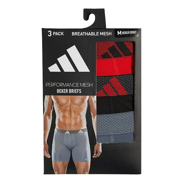 adidas Performance Mesh Mens 3 Pack Boxer Briefs 5157977a
