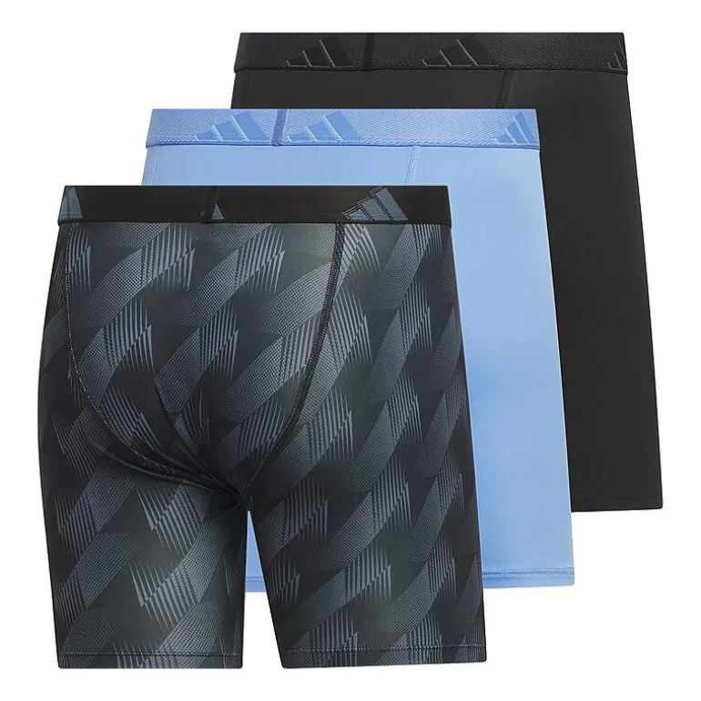 adidas Performance Microfiber Mens 3 Pack Boxer Briefs 5158584