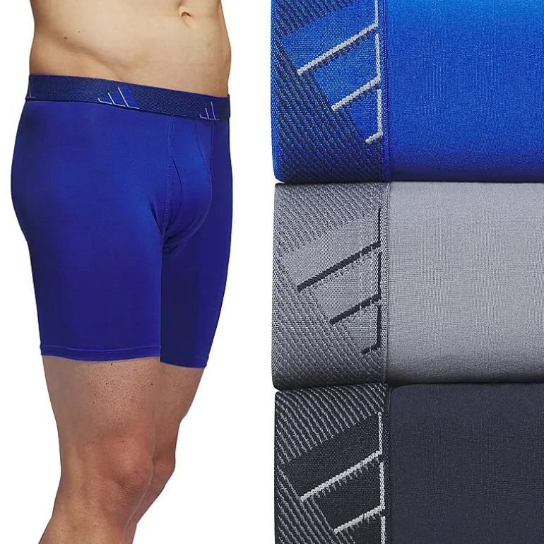 adidas Performance Microfiber Mens 3 Pack Boxer Briefs 5158584