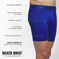 adidas Performance Microfiber Mens 3 Pack Boxer Briefs 5158584