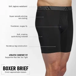 adidas Performance Microfiber Mens 3 Pack Boxer Briefs 5158584