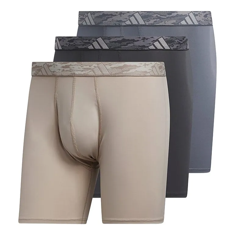 adidas Performance Microfiber Mens 3 Pack Boxer Briefs 5158584