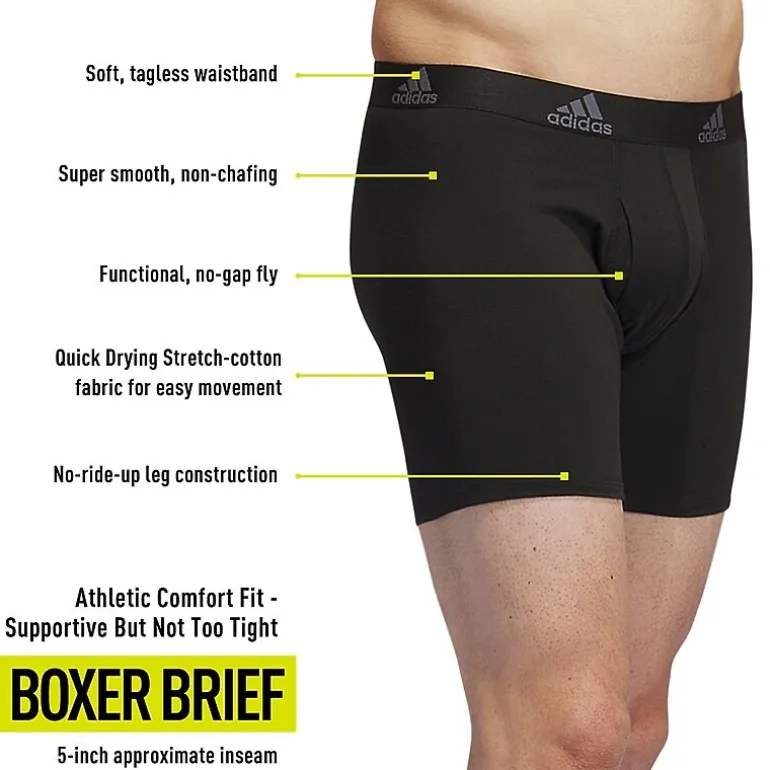 adidas Stretch Cotton Mens Big and Tall 3 Pack Boxer Briefs 5157981a