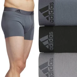 adidas Stretch Cotton Mens 3 Pack Multi-Pack Stretch Fabric Trunks 5157997a