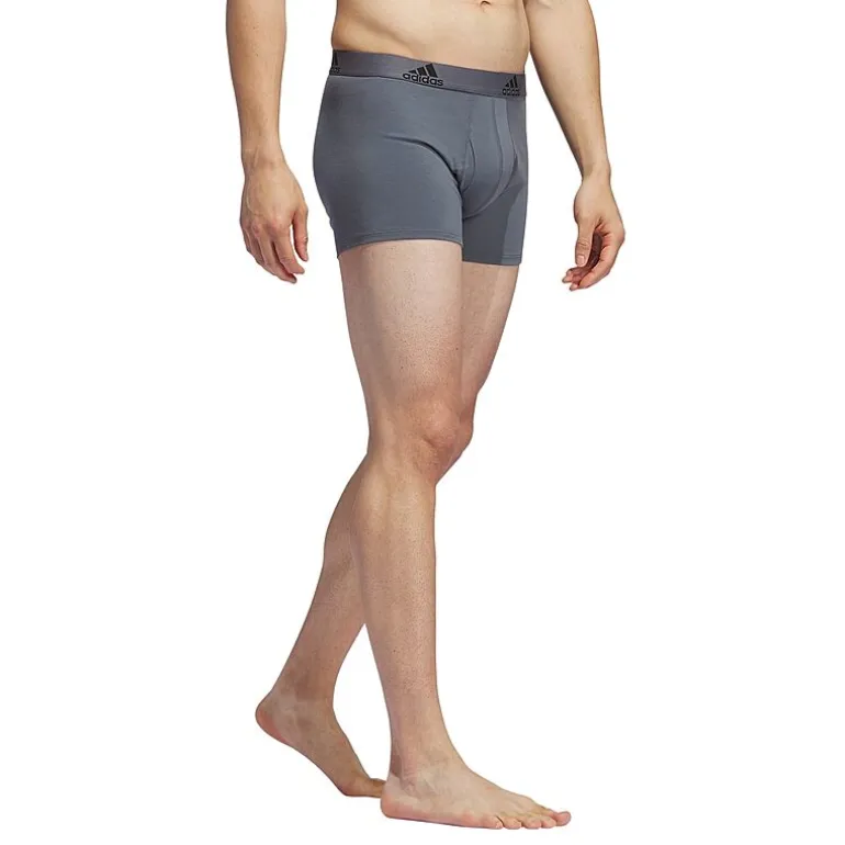 adidas Stretch Cotton Mens 3 Pack Multi-Pack Stretch Fabric Trunks 5157997a