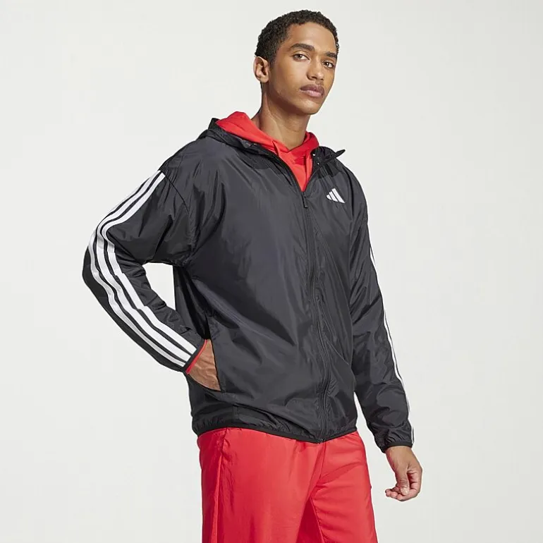adidas 3 Stripe Mens Lightweight Windbreaker
