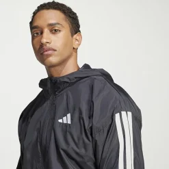 adidas 3 Stripe Mens Lightweight Windbreaker