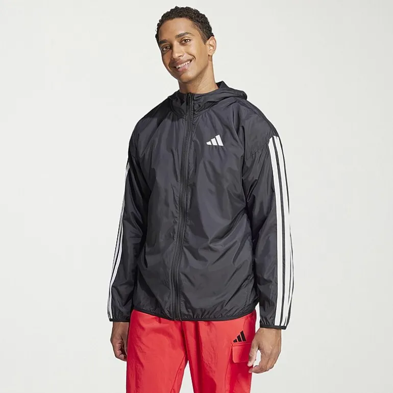 adidas 3 Stripe Mens Lightweight Windbreaker