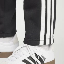 adidas 3 Stripe Mens Straight Mid Rise Regular Fit Big and Tall Fleece Sweatpant