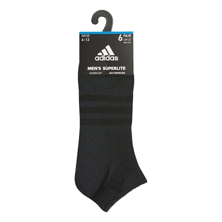 adidas Superlite Mens Multi-Pack 6 Pair Low Cut Socks