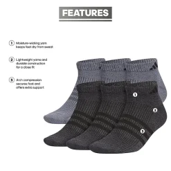 adidas Superlite Mens Multi-Pack 6 Pair Low Cut Socks