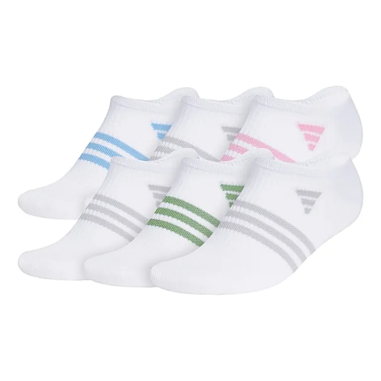 adidas Superlite Womens Multi-Pack 6 Pair No Show Socks
