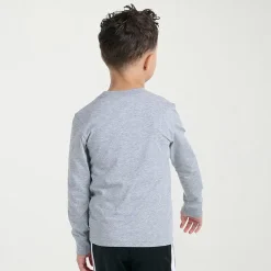 adidas Toddler Boys Crew Neck Long Sleeve Regular Fit Graphic T-Shirt