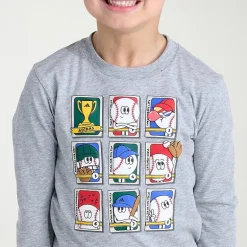 adidas Toddler Boys Crew Neck Long Sleeve Regular Fit Graphic T-Shirt