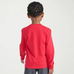 adidas Toddler Boys Crew Neck Long Sleeve Regular Fit Graphic T-Shirt