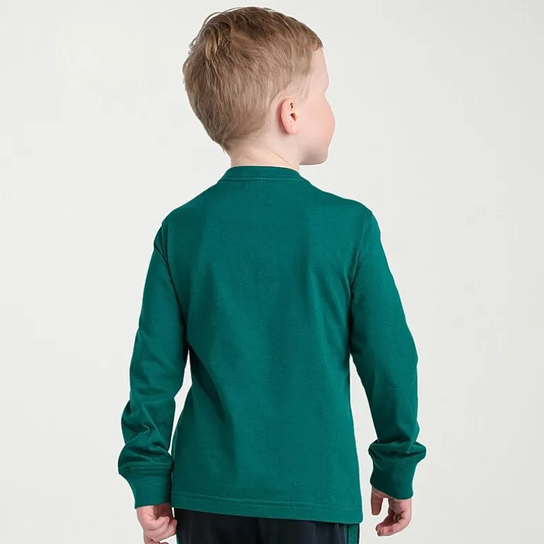 adidas Toddler Boys Crew Neck Long Sleeve Regular Fit Graphic T-Shirt