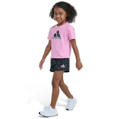 adidas Toddler Girls 2-pc. Short Set