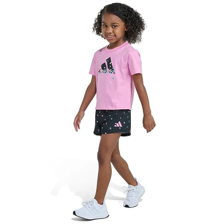 adidas Toddler Girls 2-pc. Short Set