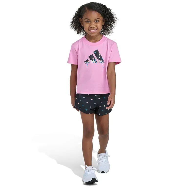 adidas Toddler Girls 2-pc. Short Set
