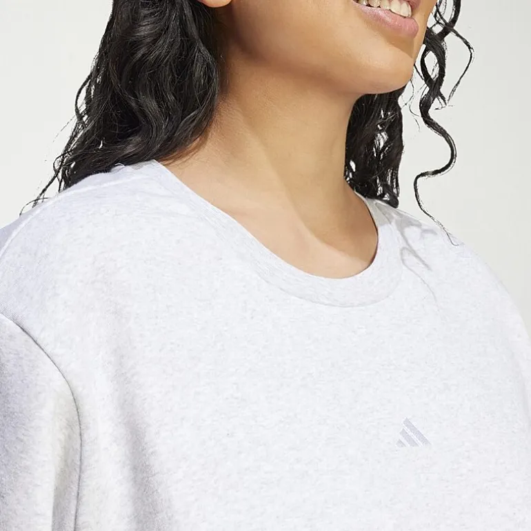 adidas Womens Crew Neck Long Sleeve Plus Sweatshirt