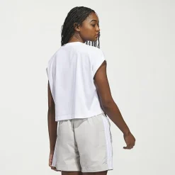 adidas Womens Crew Neck Short Sleeve Active Crop Top
