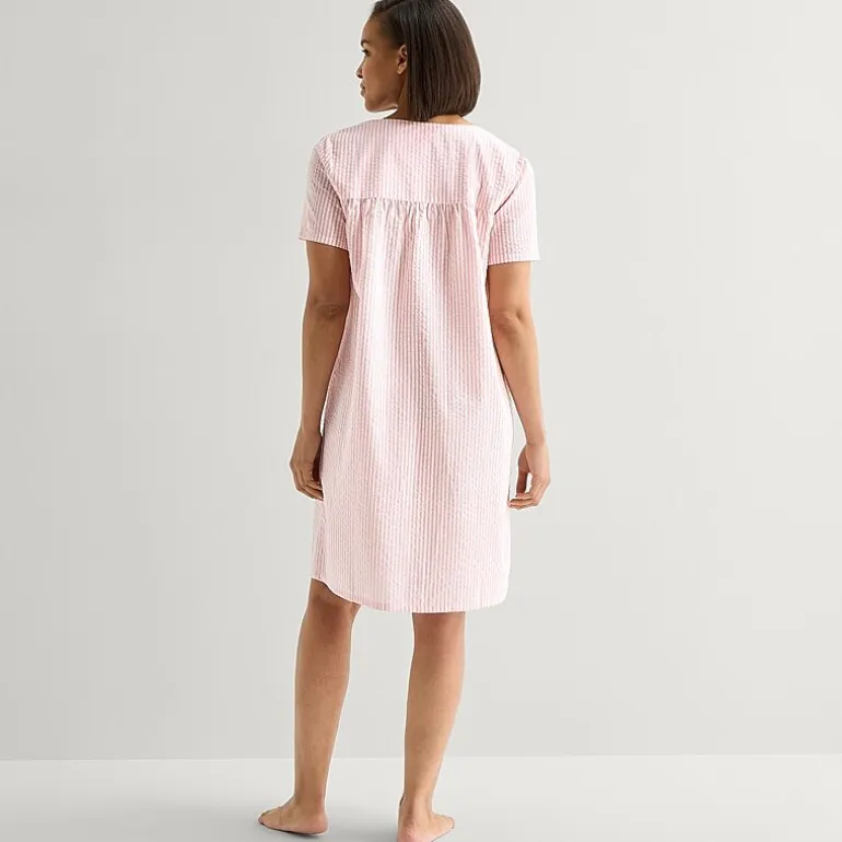 Adonna Womens Short Sleeve Mid Length Robe