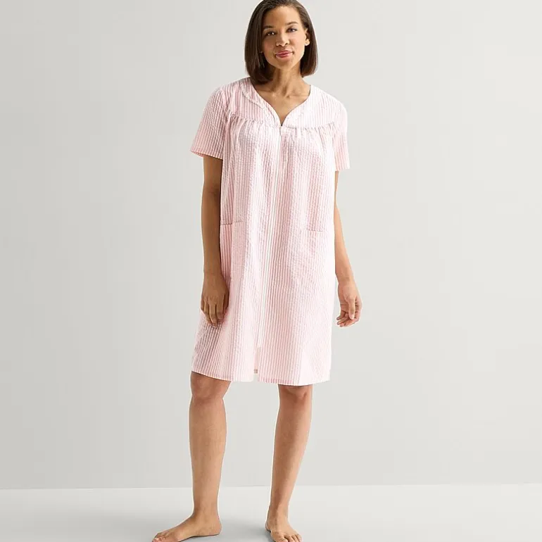 Adonna Womens Short Sleeve Mid Length Robe