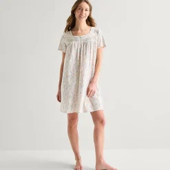 Adonna Womens Short Sleeve Nightgown