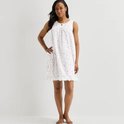 Adonna Womens Sleeveless Round Neck Nightgown