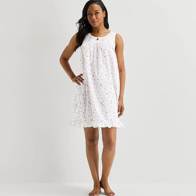 Adonna Womens Sleeveless Round Neck Nightgown