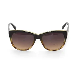 Adrienne Vittadini Wrapped Cateye With Top Brow Bar Inlay Womens UV Protection Cat Eye Sunglasses