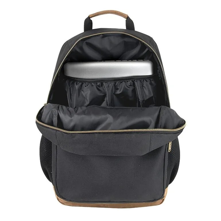 AD Sutton Kelty Camo Backpack with Faux Leather Trim