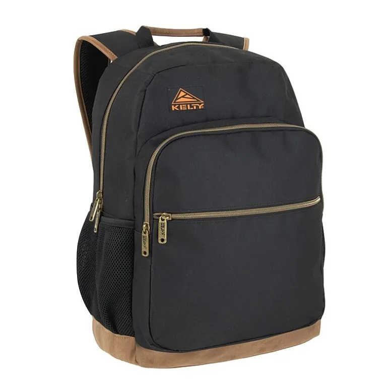 AD Sutton Kelty Camo Backpack with Faux Leather Trim