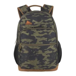 AD Sutton Kelty Camo Backpack with Faux Leather Trim