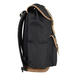 AD Sutton Kelty Flap Drawstring Backpack with Faux Leather Trim