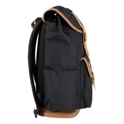 AD Sutton Kelty Flap Drawstring Backpack with Faux Leather Trim