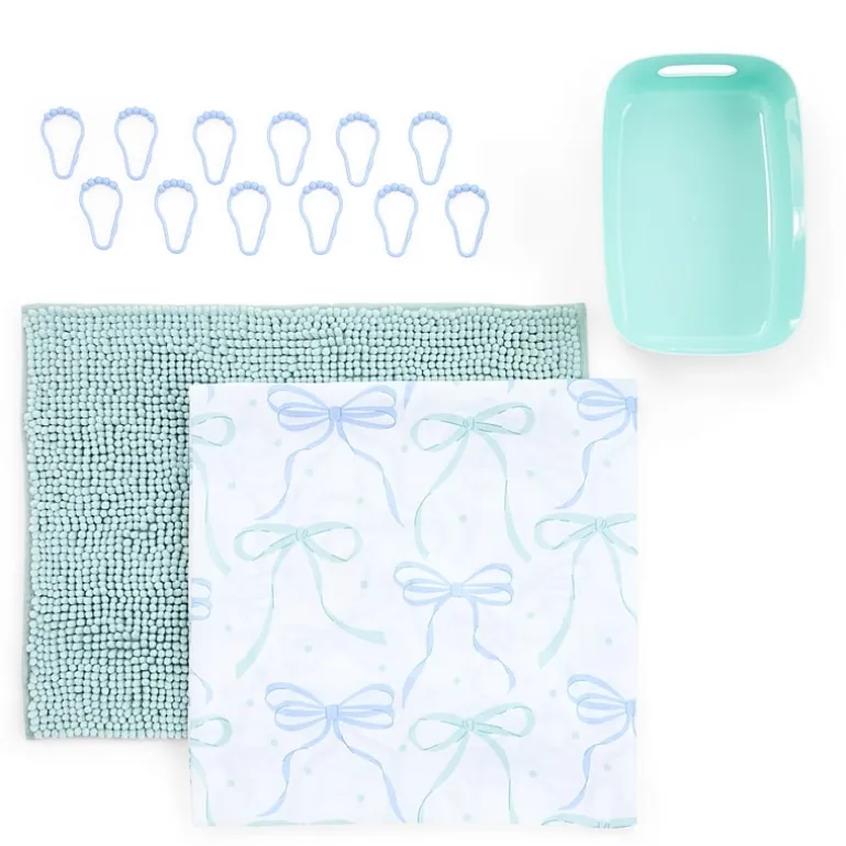 AEROPOSTALE Bows 15-pc. BTC Shower Curtain Set