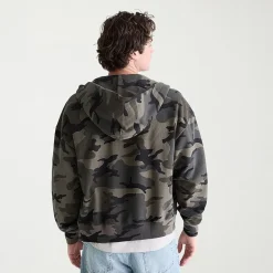 AEROPOSTALE Camo Cloud Soft Mens Long Sleeve Fleece Zipper Hoodie