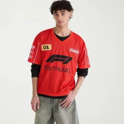 AEROPOSTALE Formula 1® Mens V Neck Short Sleeve Jersey