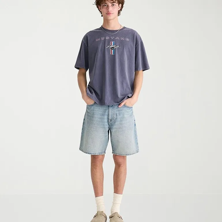 AEROPOSTALE Loose Fit Mens 9" Denim Short