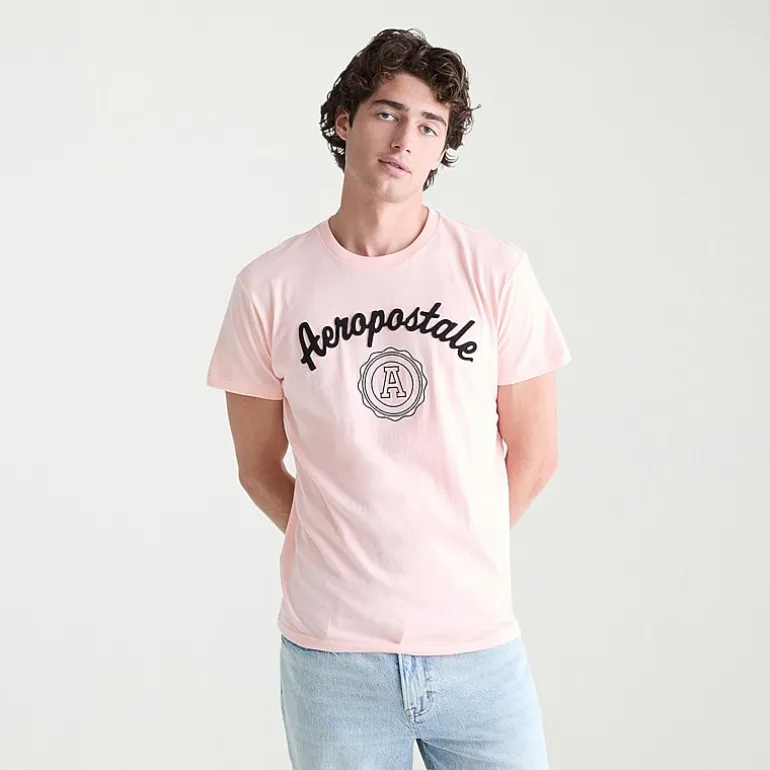 AEROPOSTALE Mens Crew Neck Short Sleeve Classic Fit Graphic T-Shirt