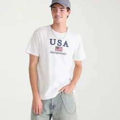 AEROPOSTALE Mens Crew Neck Short Sleeve Classic Fit Graphic T-Shirt