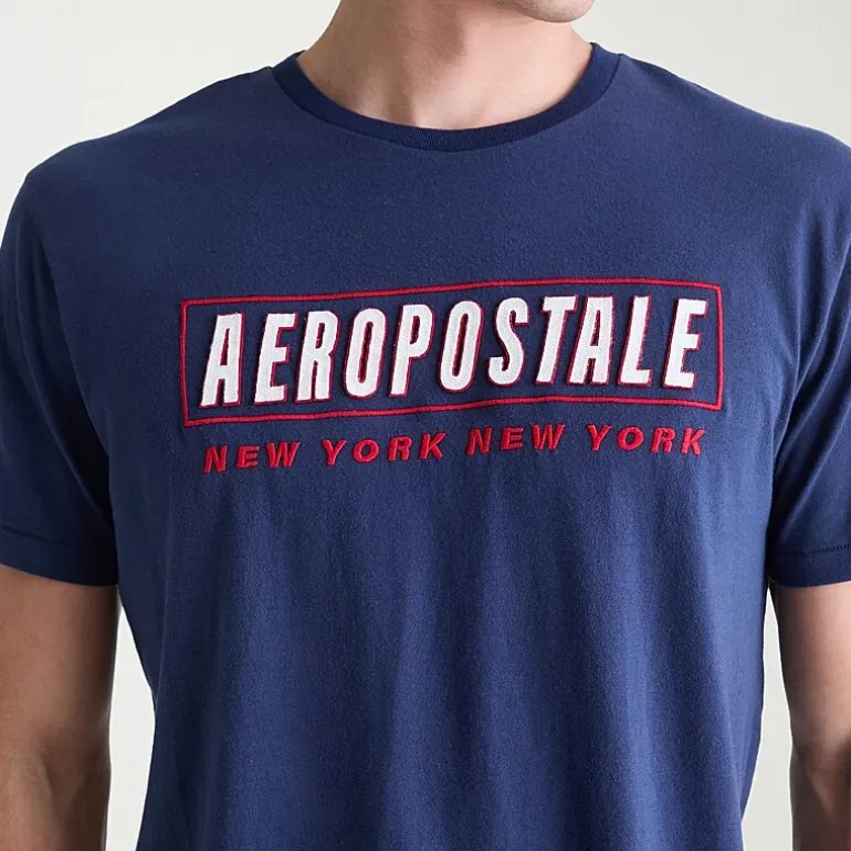 AEROPOSTALE Mens Crew Neck Short Sleeve Classic Fit Graphic T-Shirt