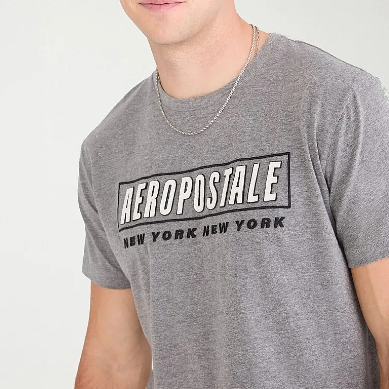 AEROPOSTALE Mens Crew Neck Short Sleeve Classic Fit Graphic T-Shirt