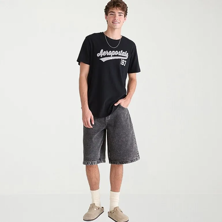 AEROPOSTALE Mens Crew Neck Short Sleeve Classic Fit Graphic T-Shirt